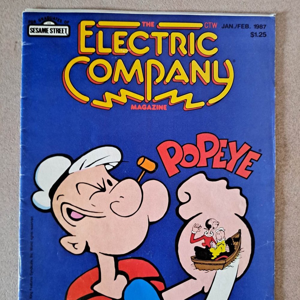 The Electric Company Magazine - Issue # 131 Popeye Jan/Feb 1987
